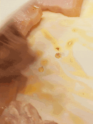 另起一鍋，將咸肉、鮮肉 翻炒出香味